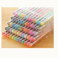 100 gel pens with watercolour effect ink and highlighter options in assorted colours