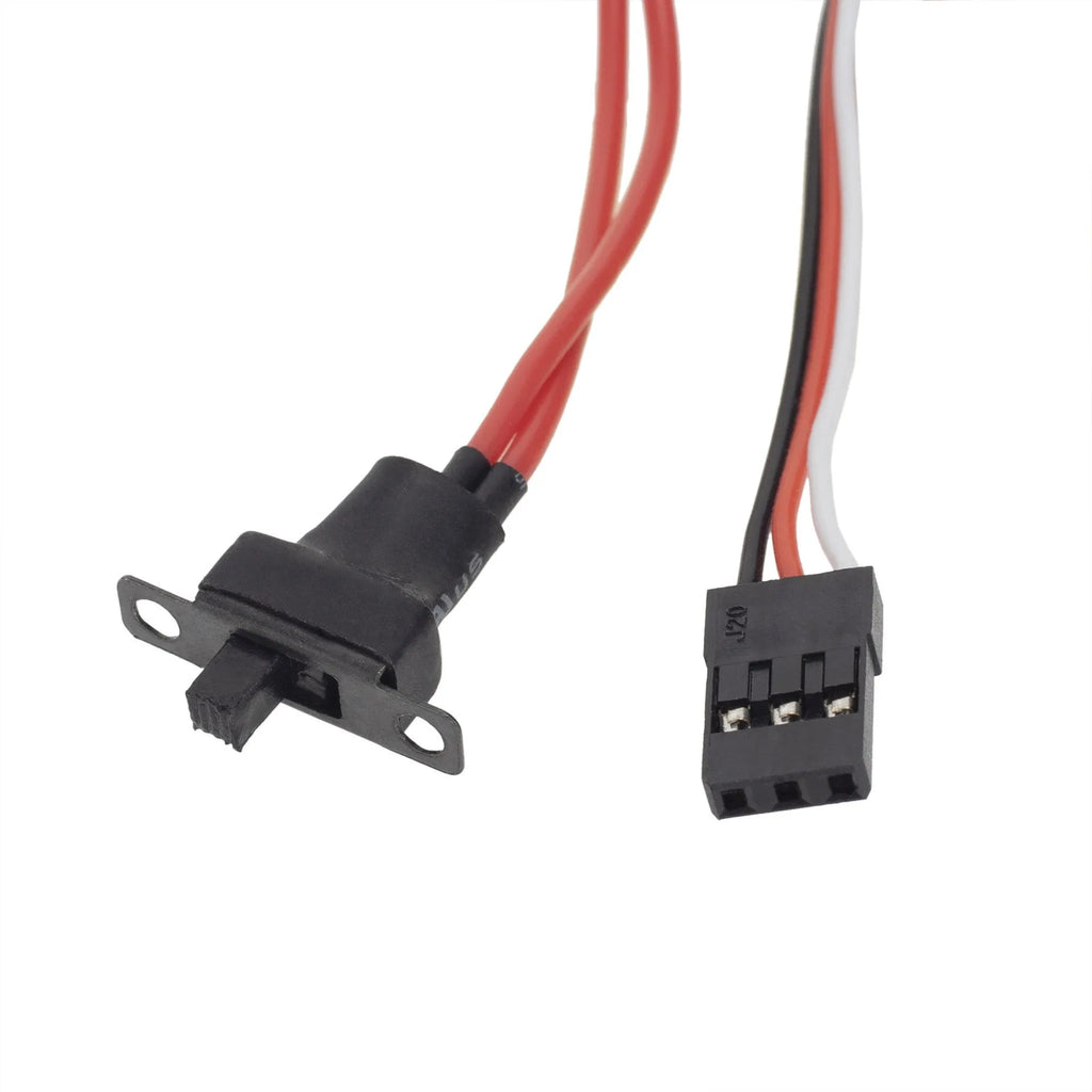 Small brushed electric speed controller for RC vehicles with 40A current rating and climbing mode