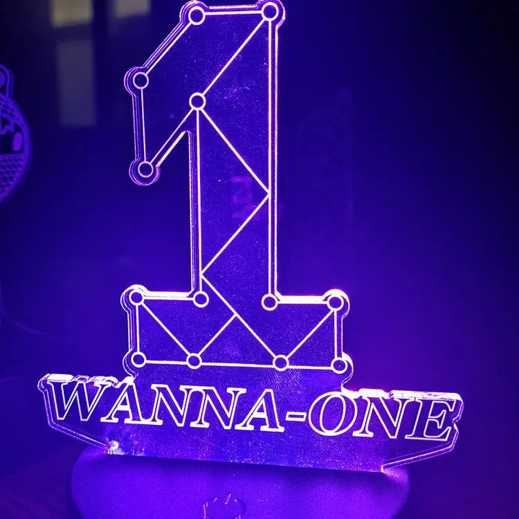 Clear acrylic stand with BTS Light 101 style, tower and gem options, 100-240V voltage support