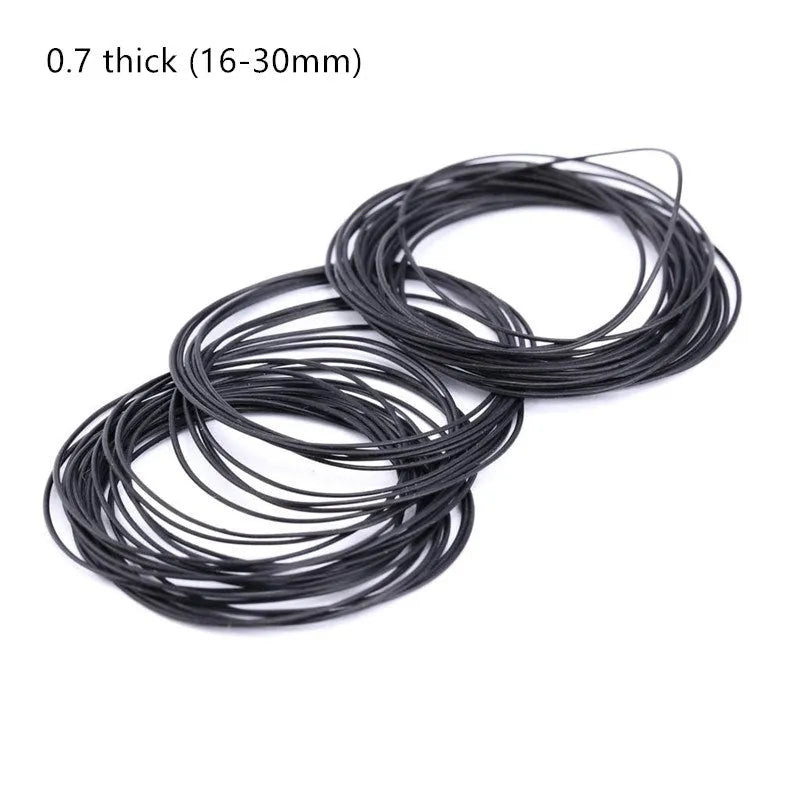 Black waterproof back cover ring gasket with coarse thread in multiple thickness and size options