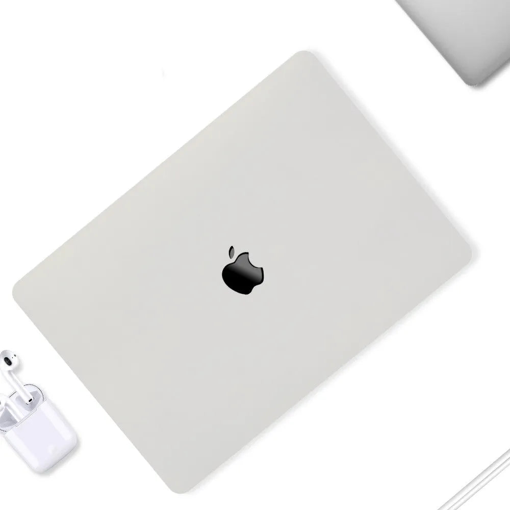Compatible MacBook Pro protective shell with thin design, mini buckle, and keyboard film in black