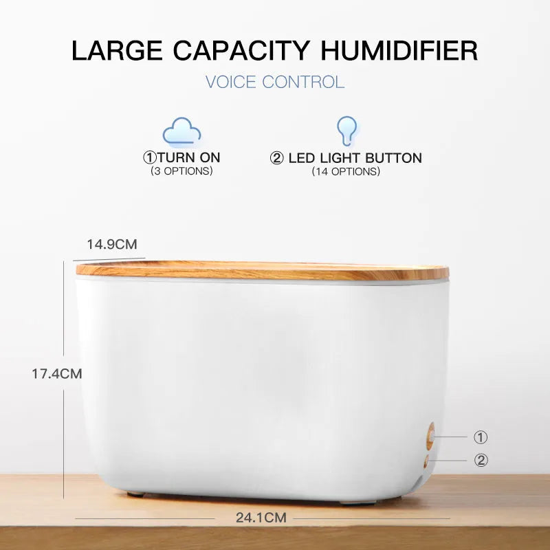 GX-22K white aroma diffuser and humidifier unit with night light and 1.8L water tank.