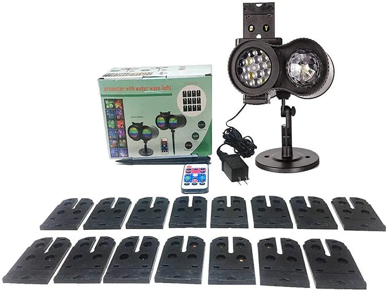 Outdoor double tube animated watermark LED soft light with waterproof casing.