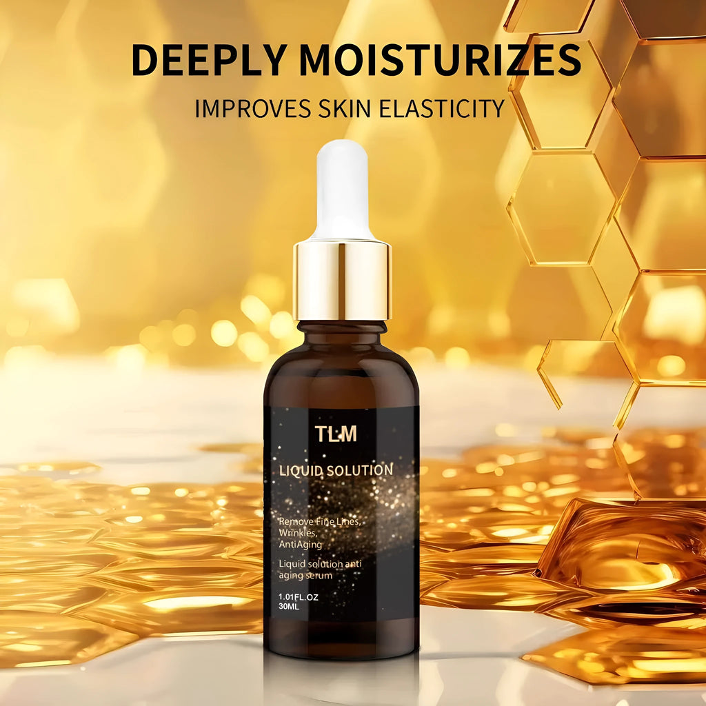 30ml facial liquid in 9cm tall bottle with hyaluronic acid moisturising formula