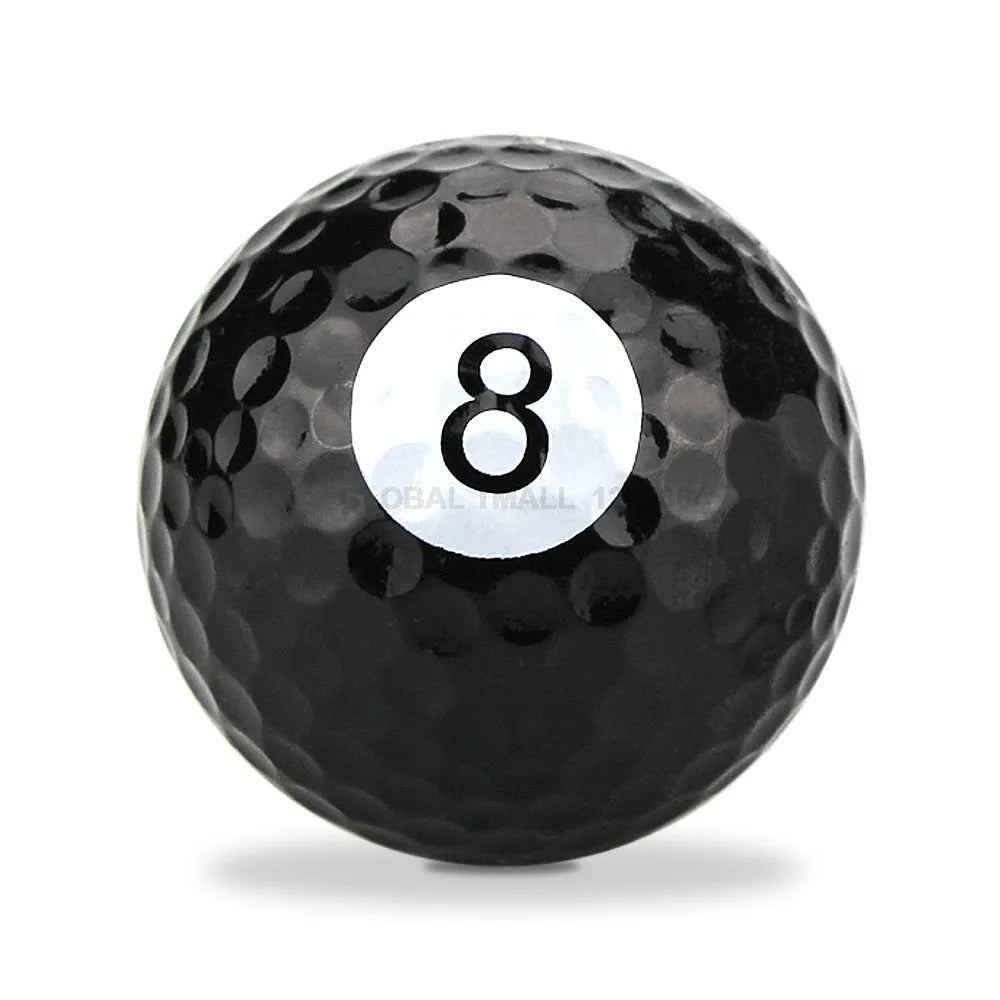Golf practice ball with seamless dimple design and soft touch Sarin Surlyn cover