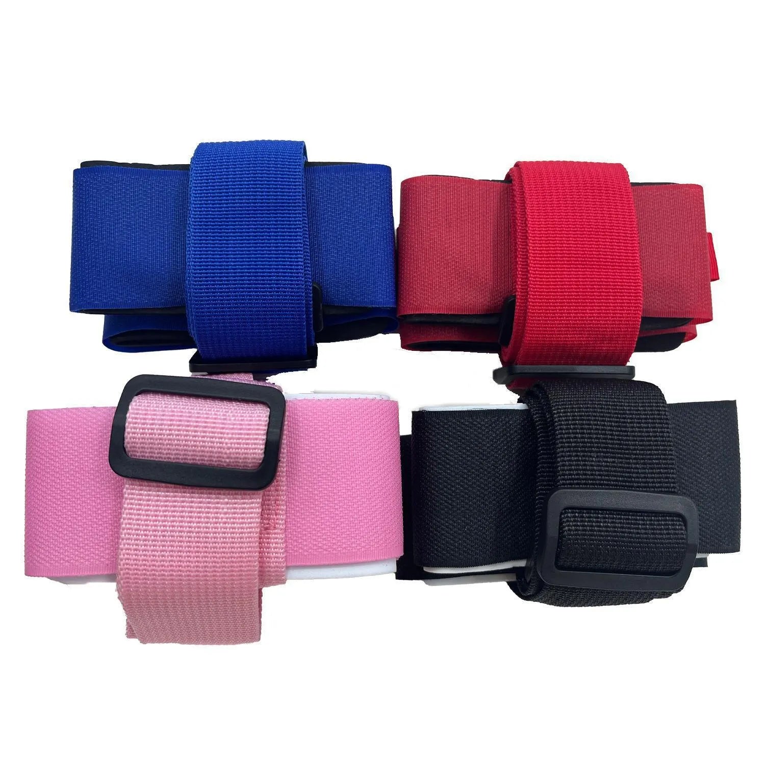 Fixed sewing skiing bandage with double-board adjustable design and hook and loop closure