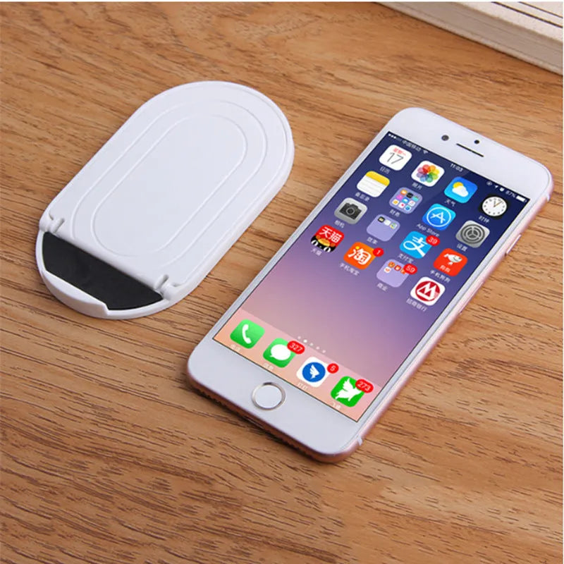 Plastic mobile phone stand with lazy bracket design in six colour options