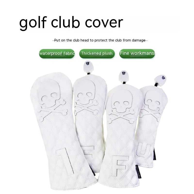 Black waterproof protective cover for wooden golf pole with zippered closure