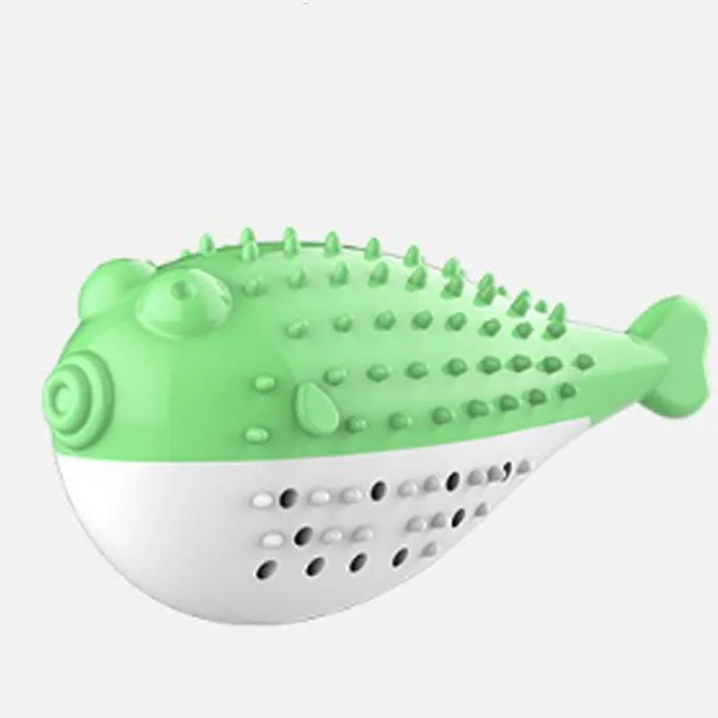 Silicone fish-shaped cat chew toy with teaser design in multiple colours