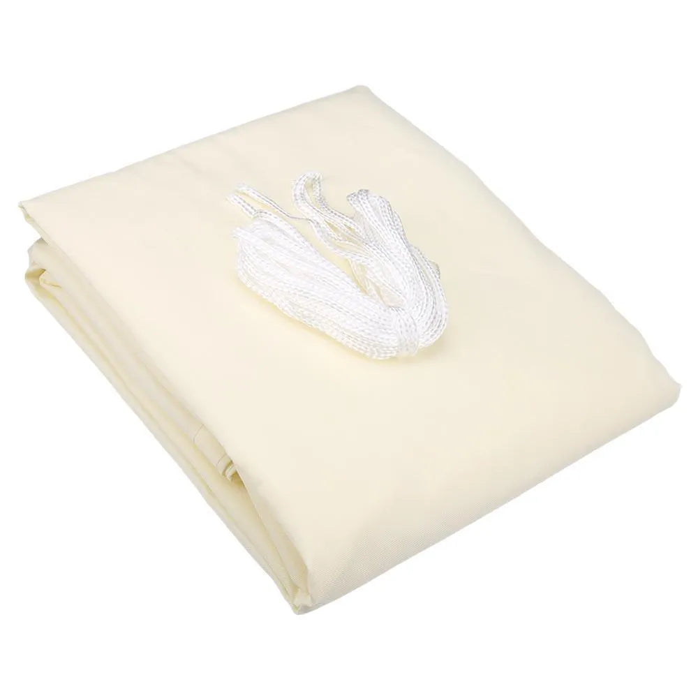 Beige rectangle outdoor shade sail 3.6x3.6m waterproof polyester fabric with anti-UV protection