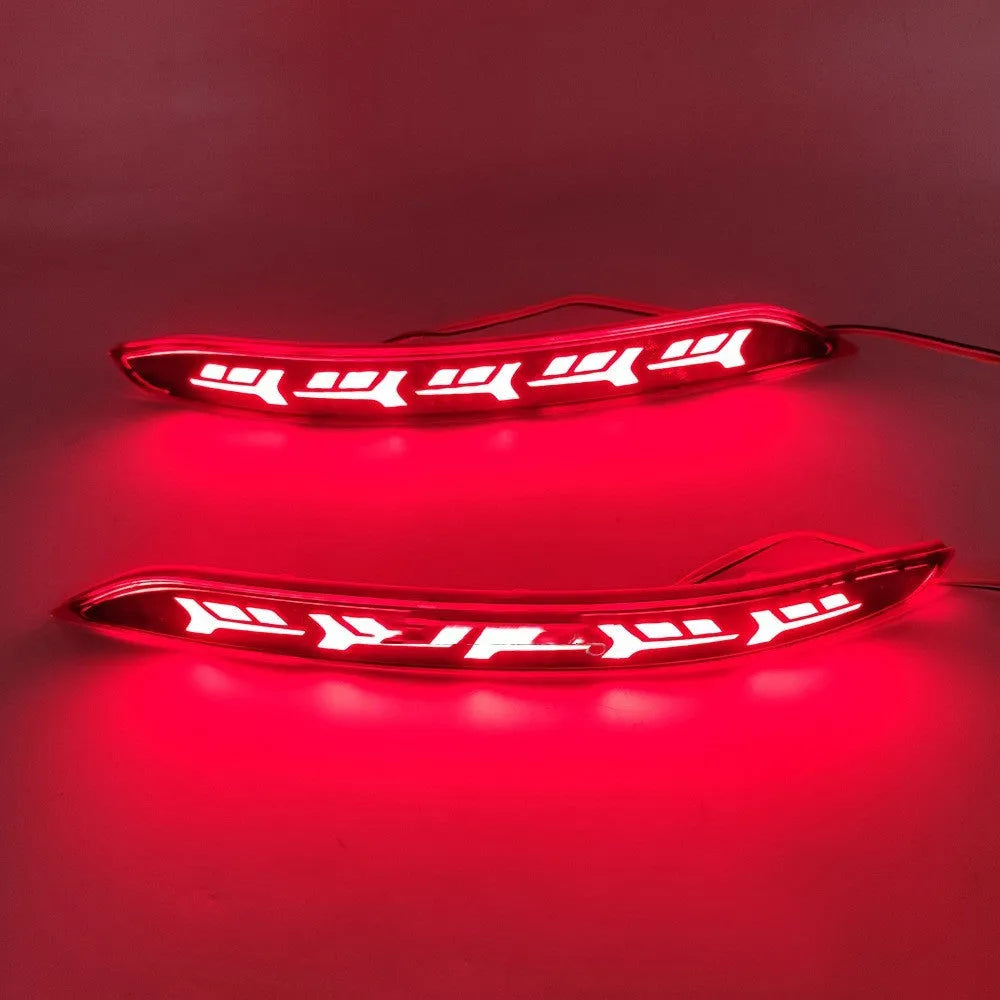 Volkswagen Sagitar rear LED bumper light with scanning water flow animation effect
