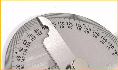 Adjustable protractor 180° measuring square 15cm hollow-large plastic geometry tool