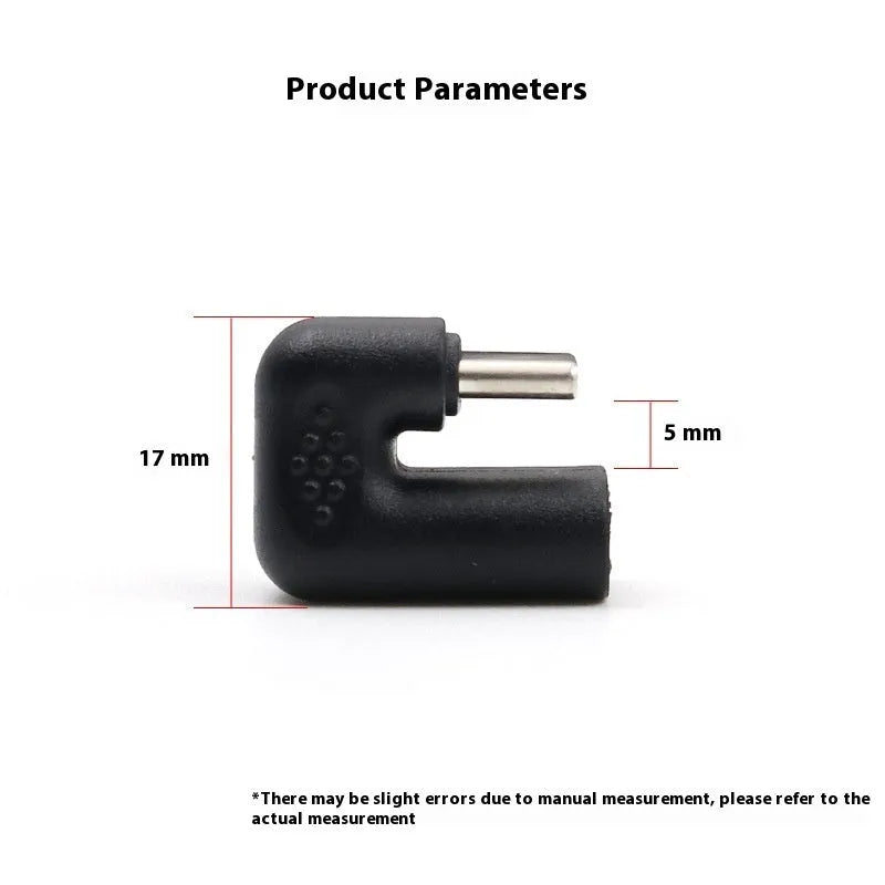 Plastic male to female U-bend adapter cable for mobile phone and tablet charging
