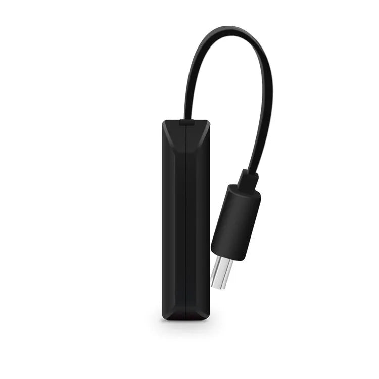 Black USB HDMI smartphone dongle for TV streaming at 1080p resolution