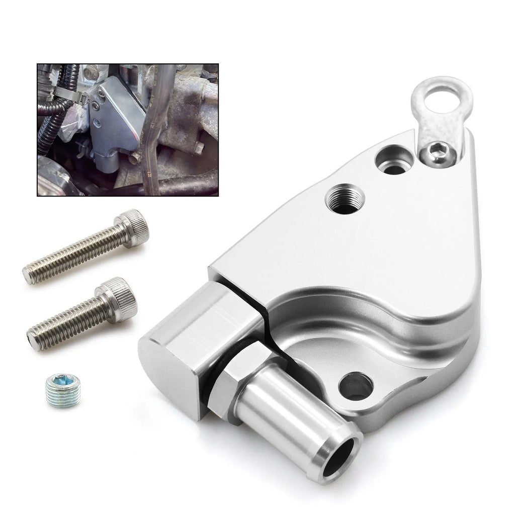 K Series aluminium alloy intake manifold coolant adapter for K20 K24 engines with installation hardware