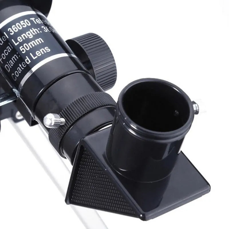Outdoor monocular space telescope with 360mm focal length, 50mm aperture, and two eyepieces on a 34cm tripod