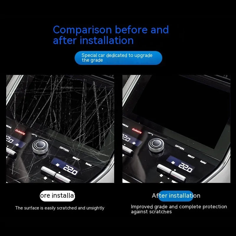 Transparent TPU protective film set for BMW 3 Series centre console and gear shift area, 2014-2020 models