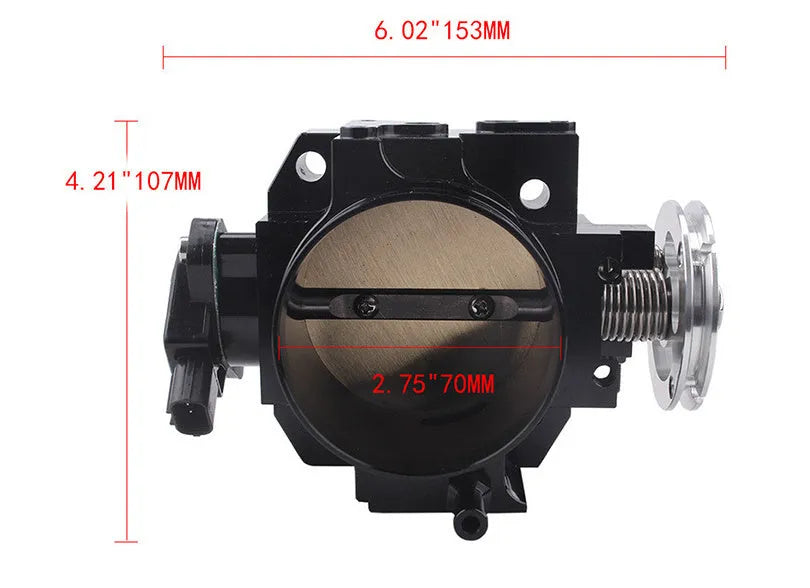 Aluminium alloy throttle body assembly for Honda K20A car modification