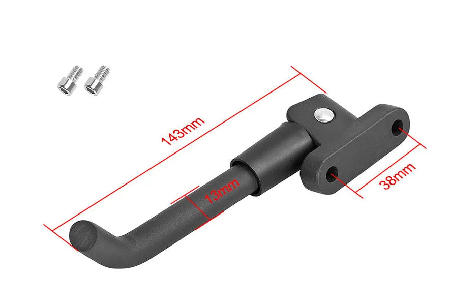 Aluminium alloy electric scooter foot brace accessory in black, white and grey colours