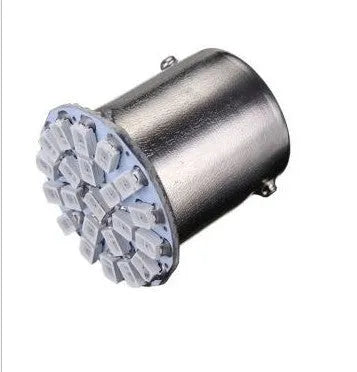 22-LED car brake light and turn signal bulbs with universal 1156/1157 bayonet fitting