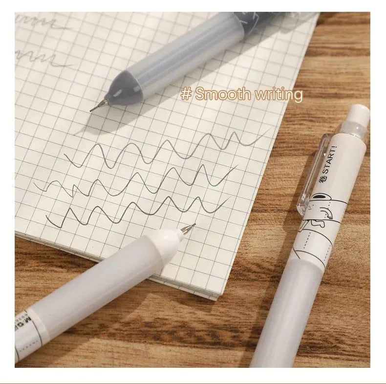 0.5mm automatic pencil with Cloud Grip and minimalist plastic design in black and white colour options
