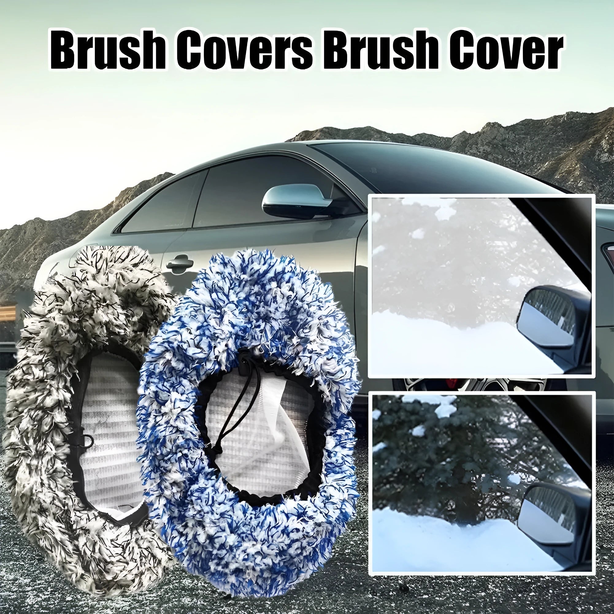 Replacement cloth cover for car long handle brush flat mop, style options available
