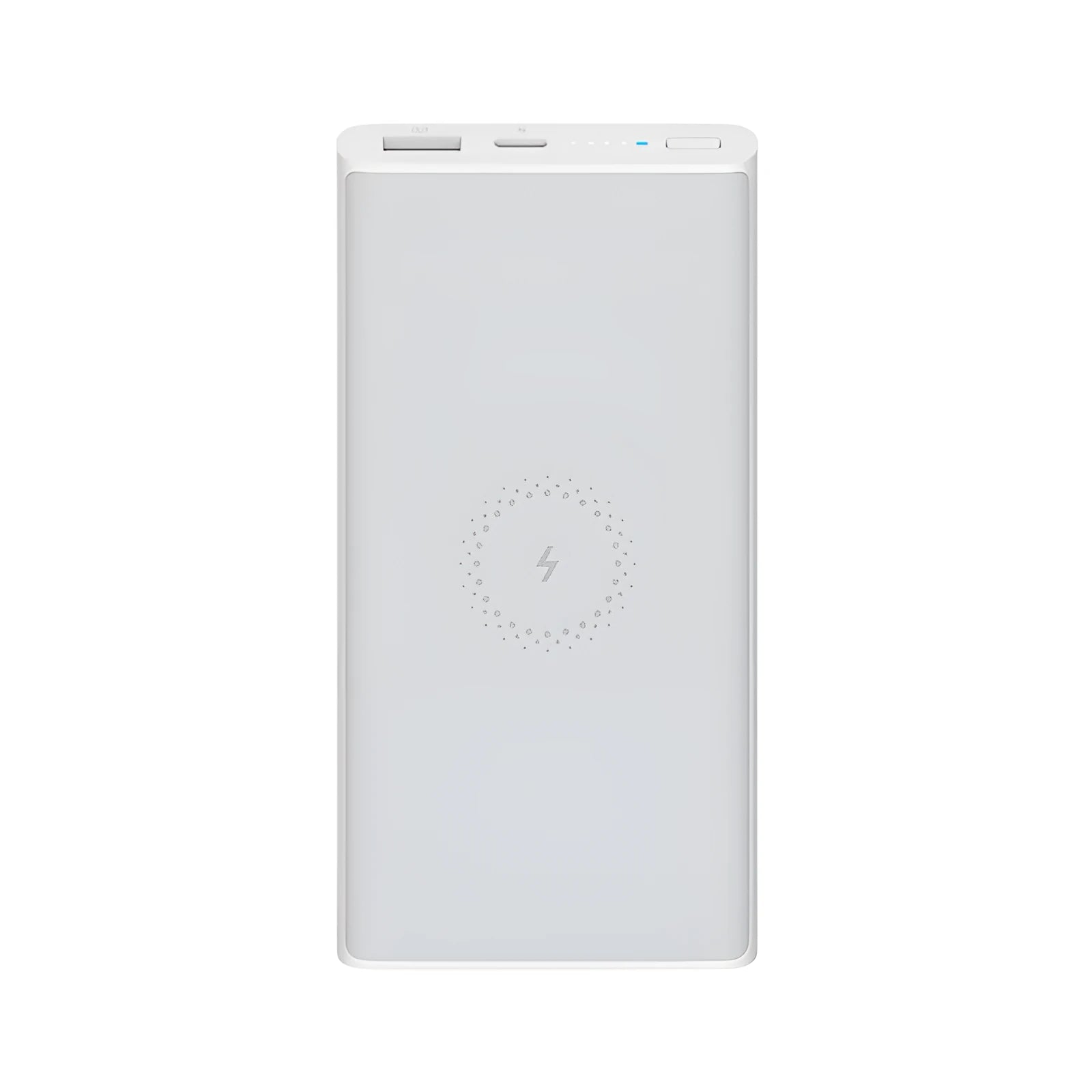 White or black 10000 mAh power bank with fast charging and wireless output for tablets and cameras