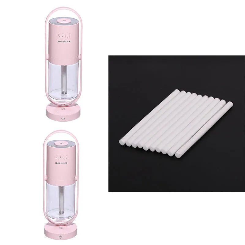 Anion humidifier 200mL white compact desk USB 70x66x213mm