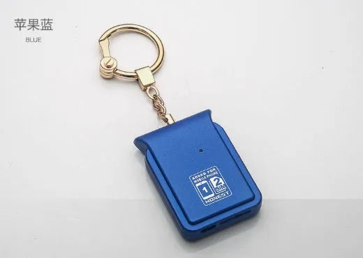 Bluetooth dual SIM adapter keychain for iOS phones with leather casing options