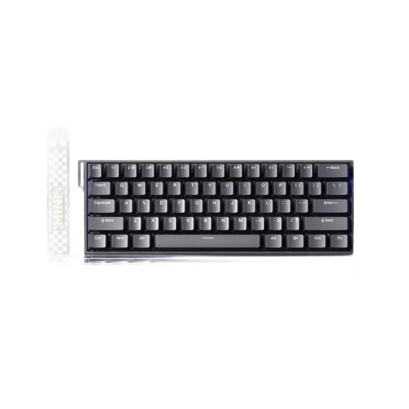 Magnetic axis mechanical keyboard with RGB lighting showing side-engraved design options
