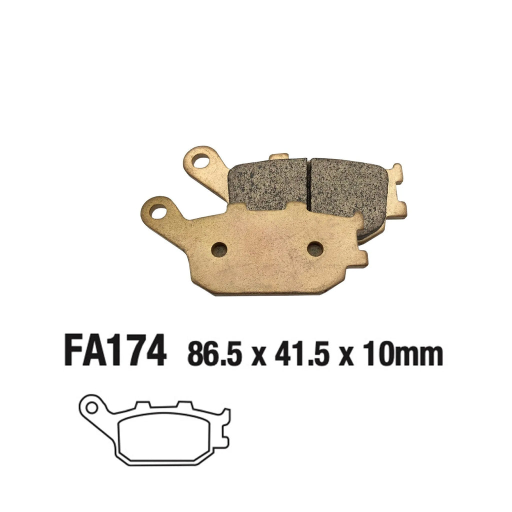 Single sintered motorcycle rear brake pad for Honda CBR900RR CBR929RR CBR954RR