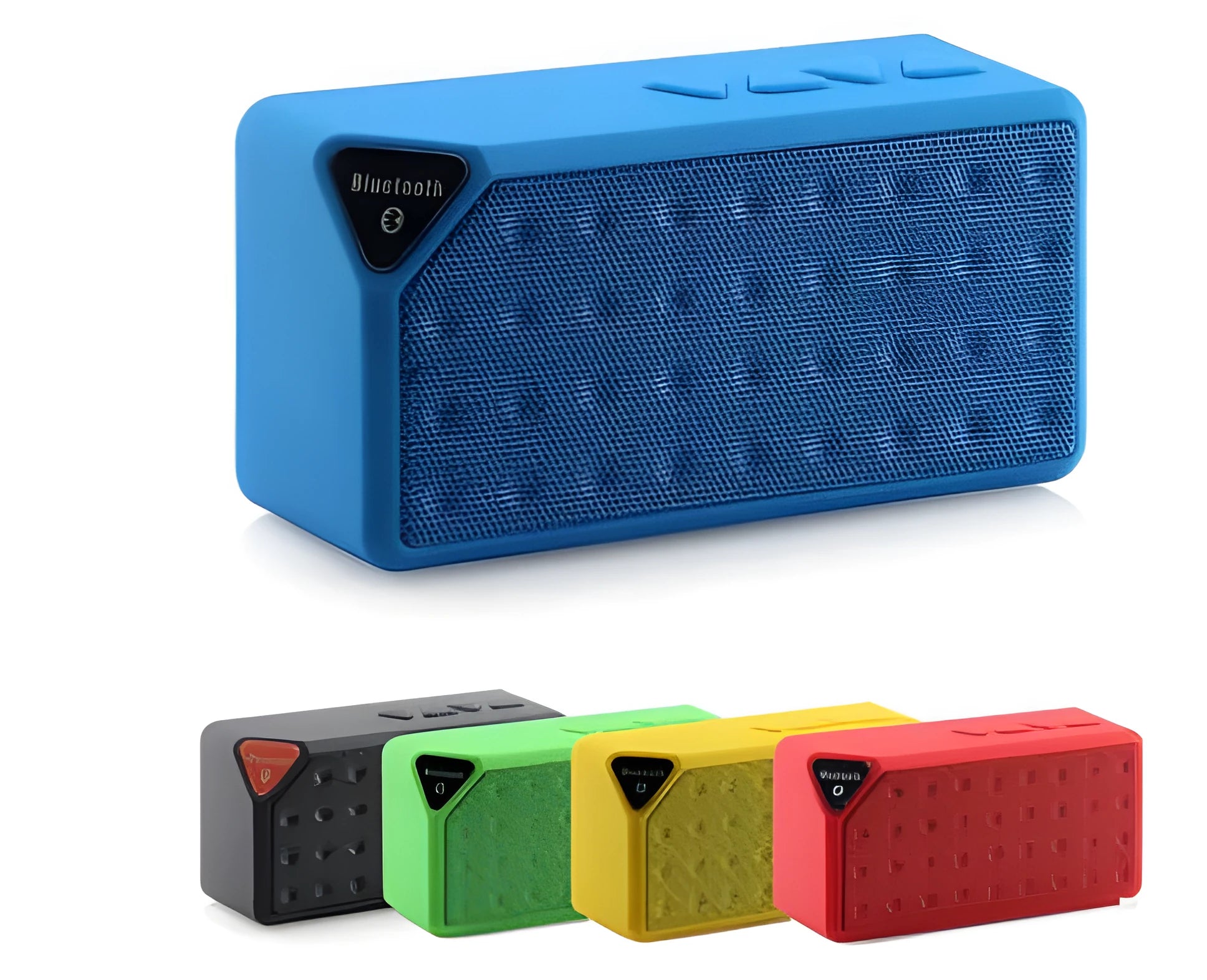 Cannon X3 cube-shaped wireless Bluetooth speaker in five colour options with subwoofer and radio functions