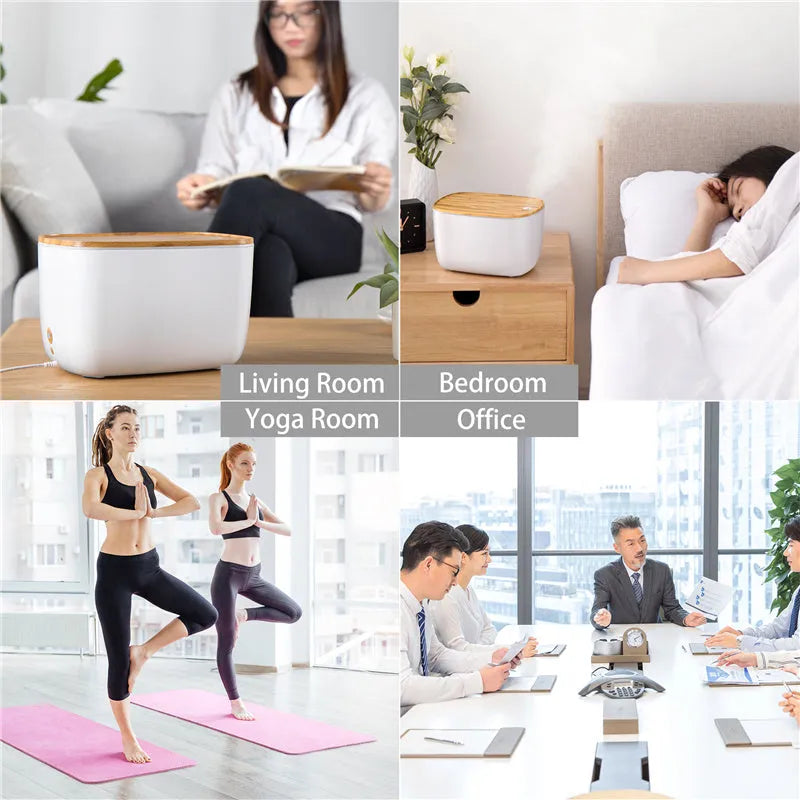 GX-22K white aroma diffuser and humidifier unit with night light and 1.8L water tank.