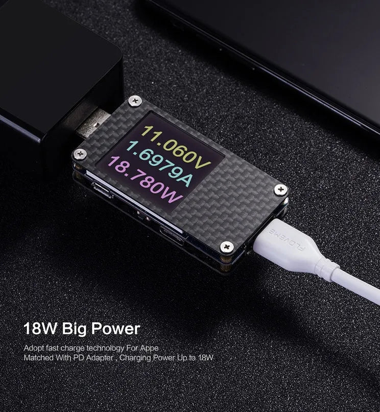 White braided USB-C to Lightning cable with reinforced connectors measuring 1 metre