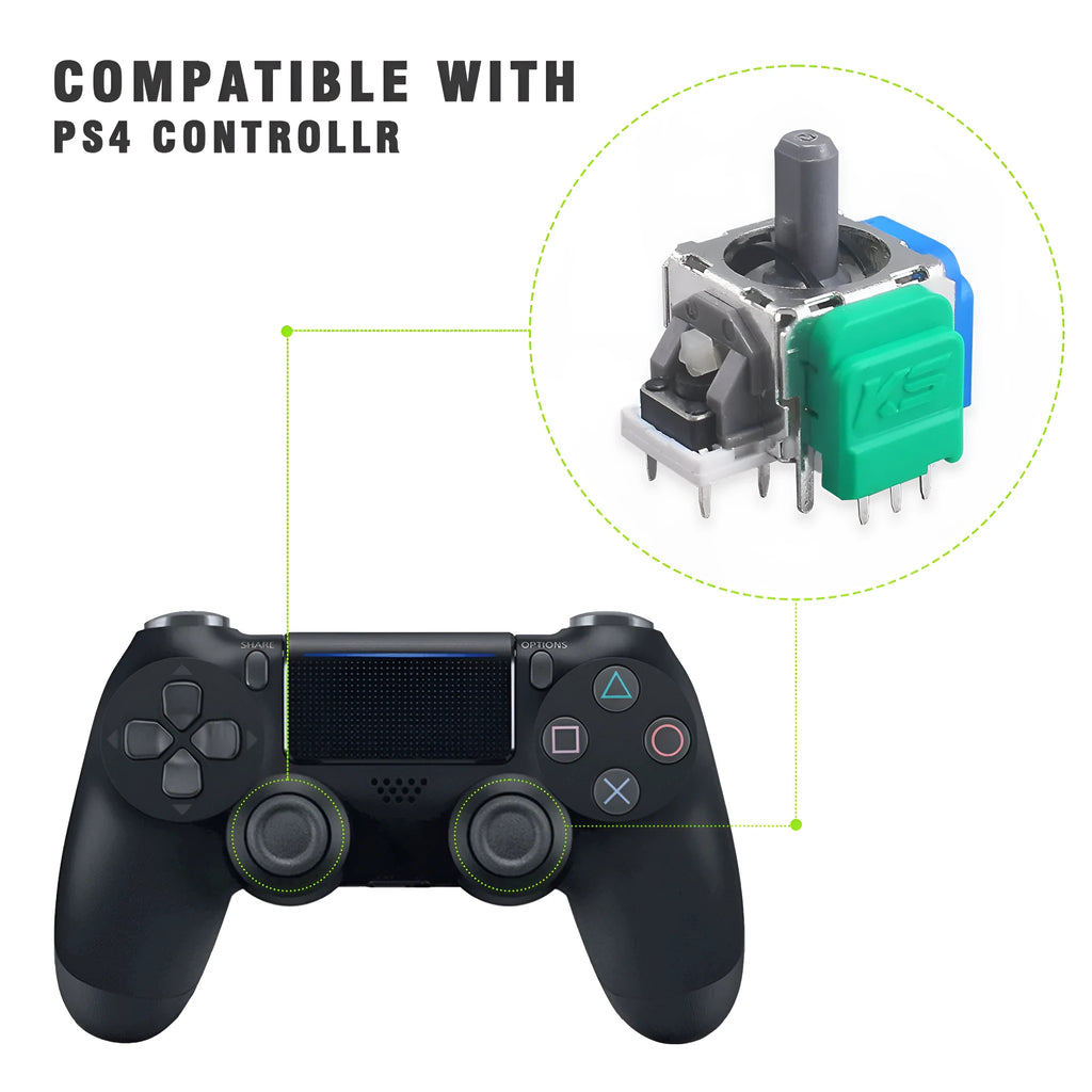 Hall effect magnetic joystick replacement component for PS5, PS4, Switch and XBOX controllers