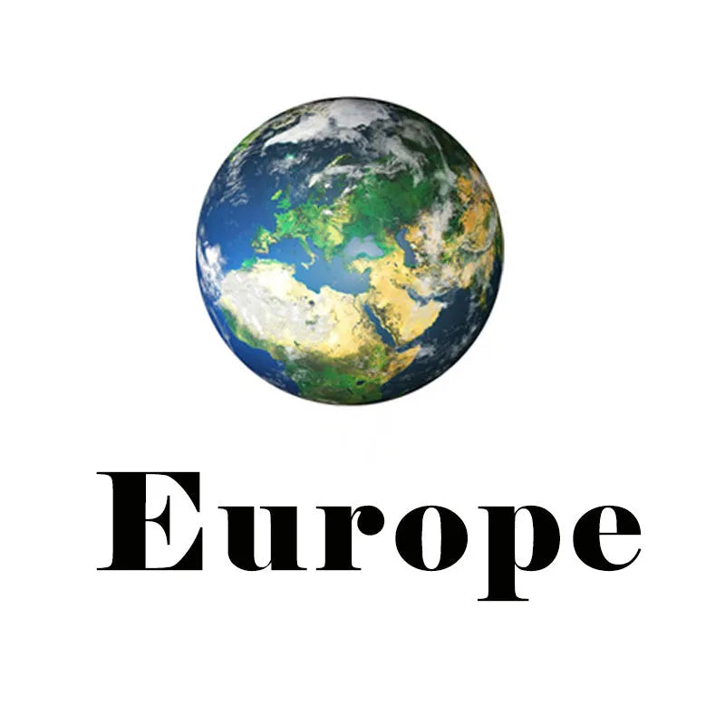 Glow in the dark 3D planet Earth wall sticker on a dark blue background, showing its luminous effect.