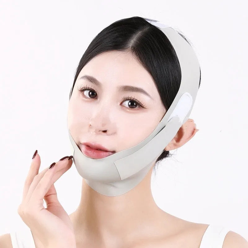 Graphene 9.0 face shaping mask in purple and green colours for V face lifting support