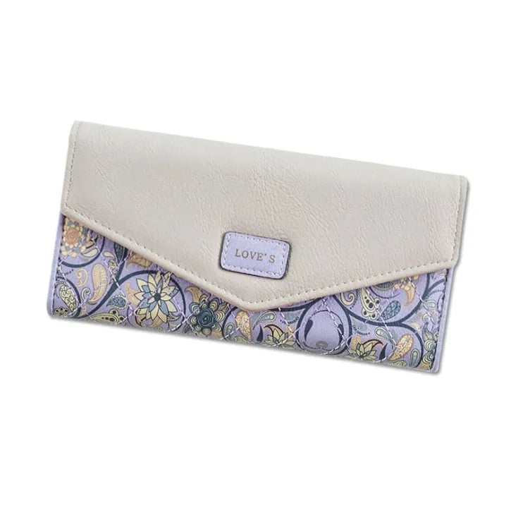 Large capacity student wallet with buckle closure in five colour options