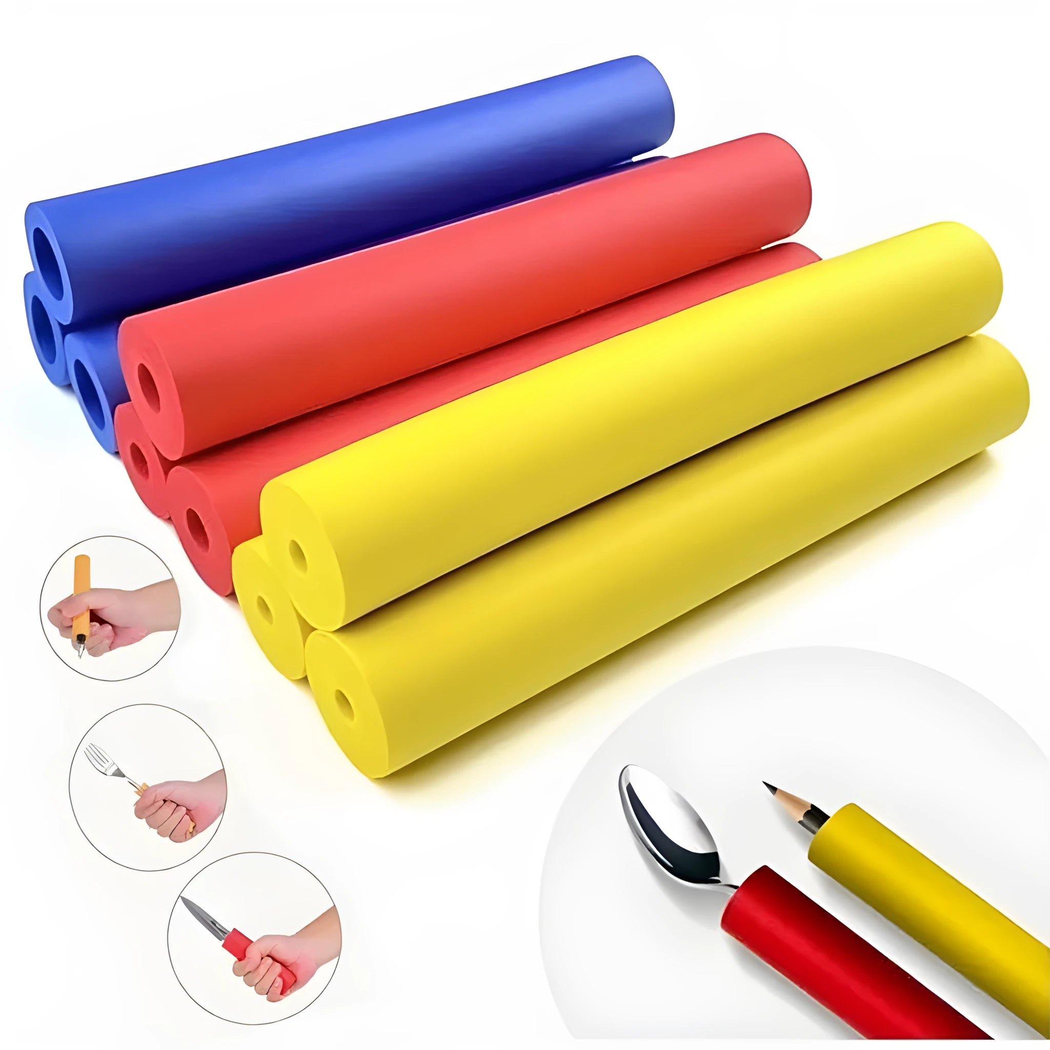 Rubber grip hoses for tableware pens showing 10mm and 18mm inner diameter options