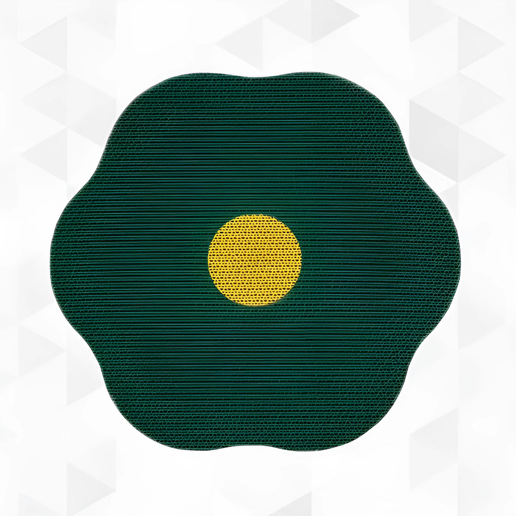 Wall mounted cat scratching board with corrugated surface in multiple colour options