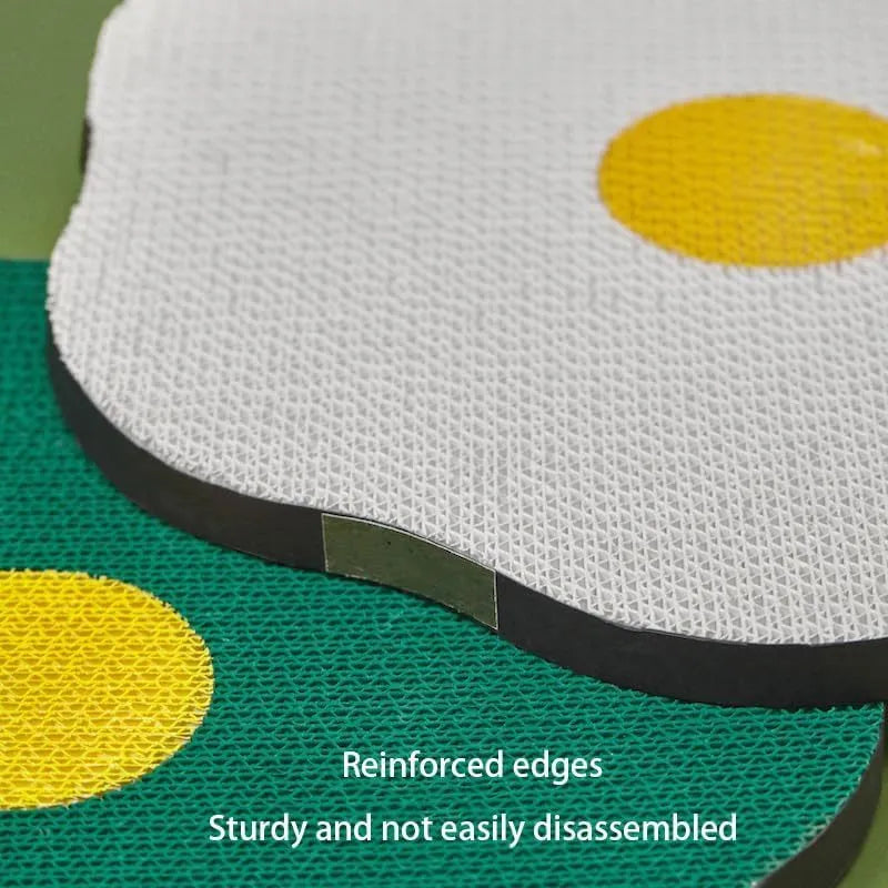Wall mounted cat scratching board with corrugated surface in multiple colour options