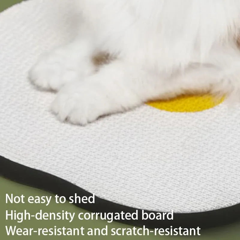Wall mounted cat scratching board with corrugated surface in multiple colour options
