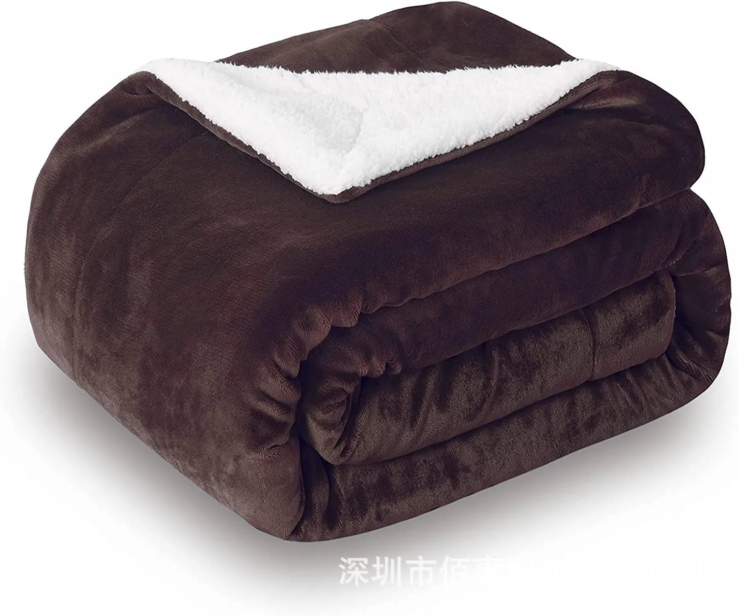 Grey and white flannel USB electric heating blanket showing power cord and control unit.