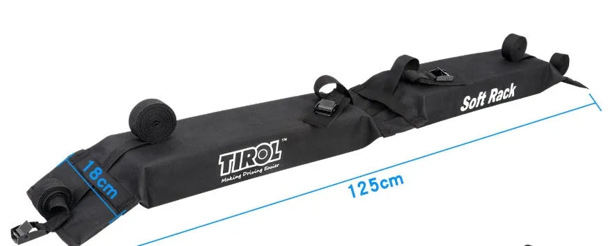 Foldable black car roof rack luggage carrier 600D Oxford cloth PVC on a car roof