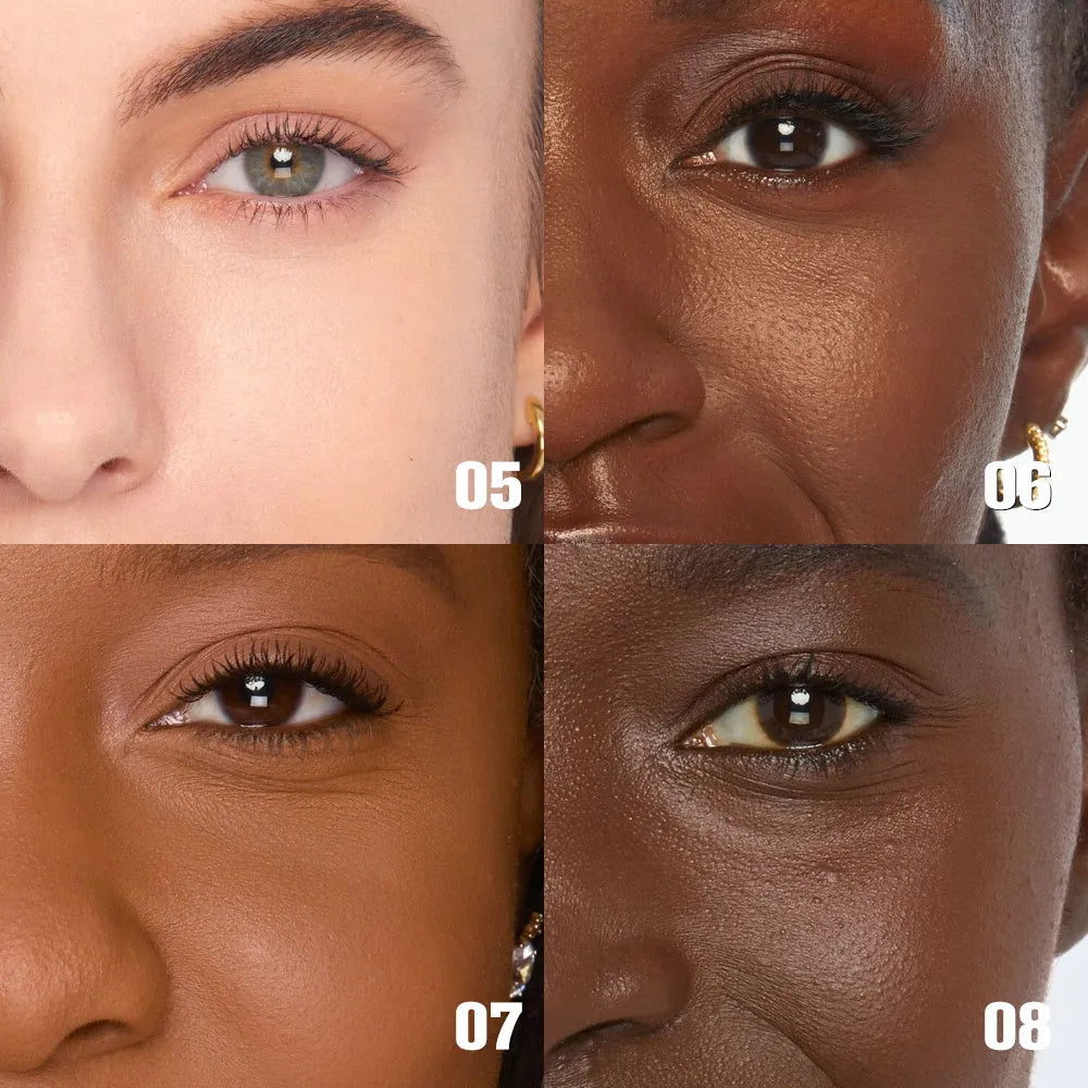 PHOFAY Matte Setting Pressed Powder compact 8g in hand with powder-puff for T-zone mattifying