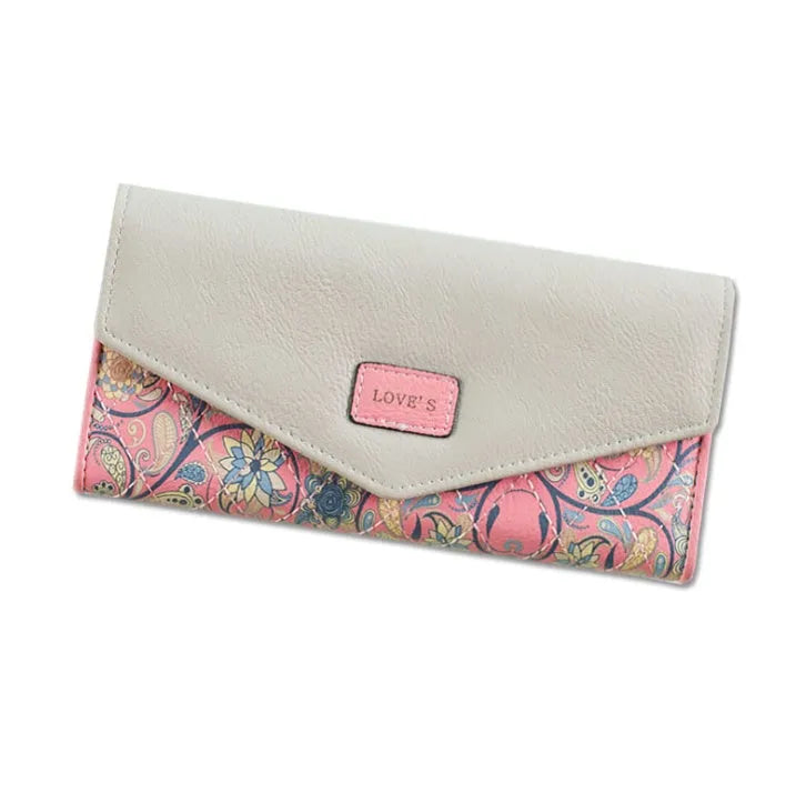 Large capacity student wallet with buckle closure in five colour options