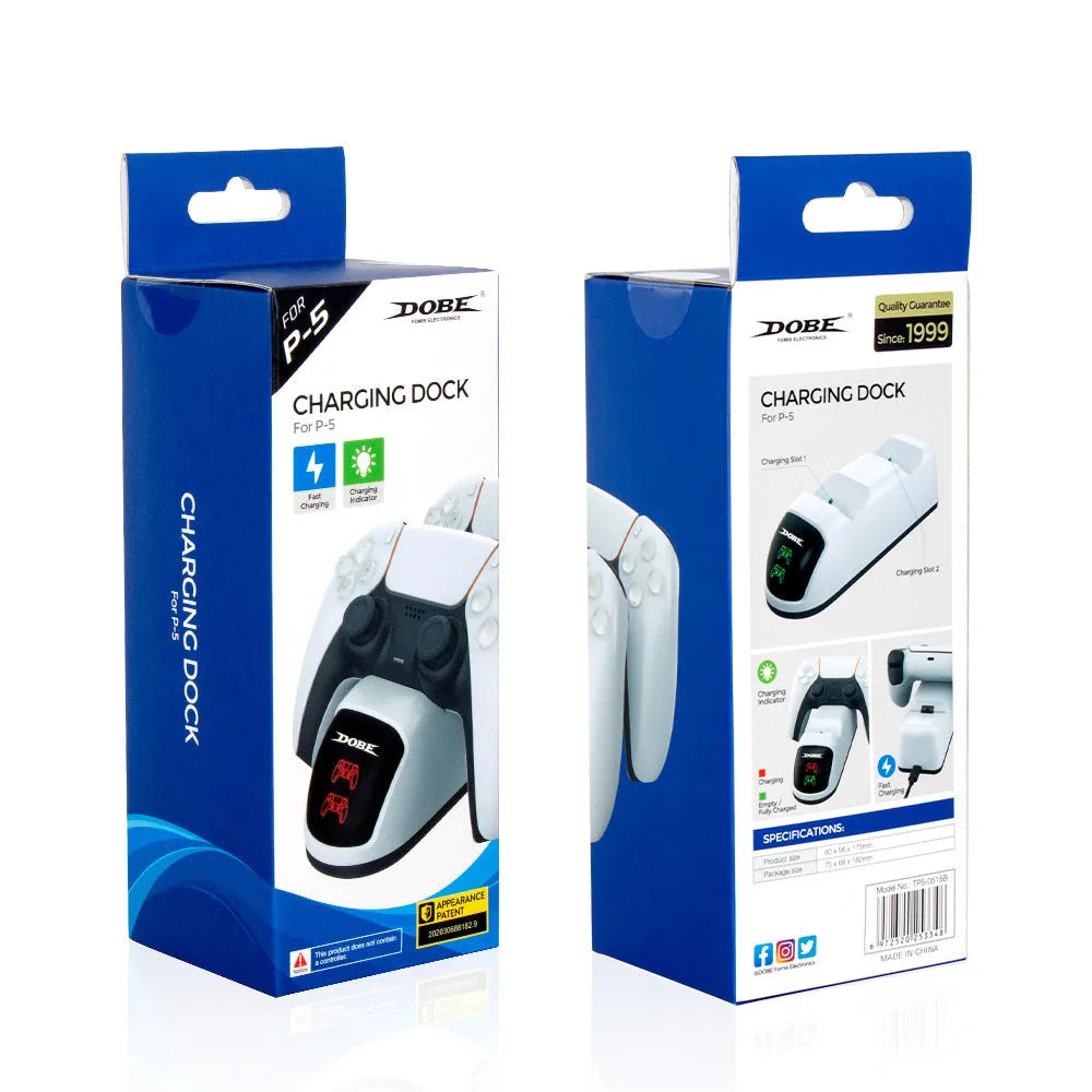 LED breathing light charger with handle grip showing green illumination and type-c interface