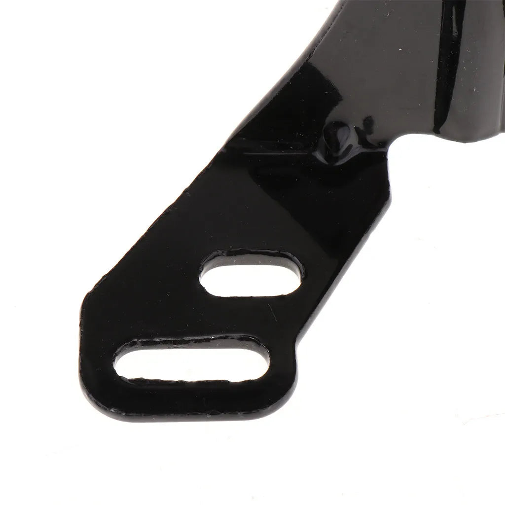 Scooter backrest with metal bracket, ABS baked paint finish, and leather surface in black colour option