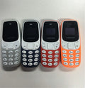 Ultra-small miniature thumb phone with 0.66-inch OLED display and dual SIM slots, blue colour