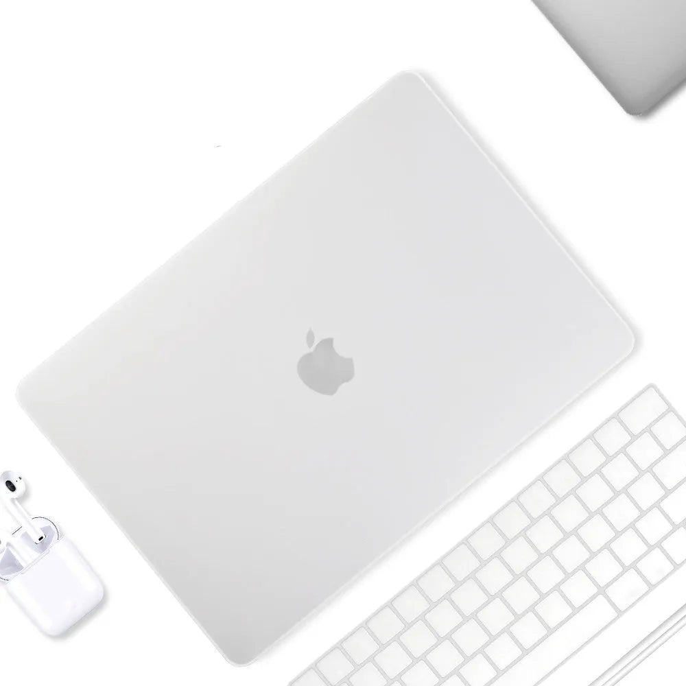 Compatible MacBook Pro protective shell with thin design, mini buckle, and keyboard film in black